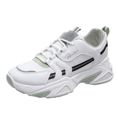 Νέο μοντέλο casual γυναικεία αθλητικά παπούτσια με τραχιά σόλα και κορδόνια