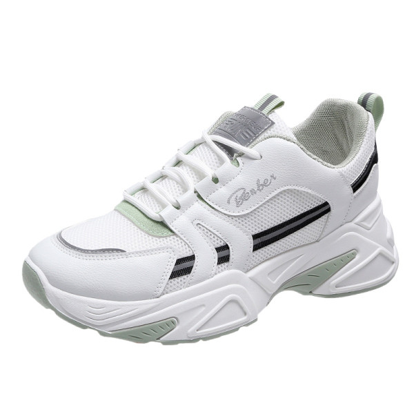 Νέο μοντέλο casual γυναικεία αθλητικά παπούτσια με τραχιά σόλα και κορδόνια