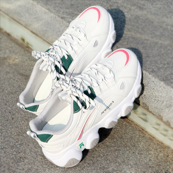 Casual γυναικεία αθλητικά παπούτσια με τραχιά σόλα και κορδόνια