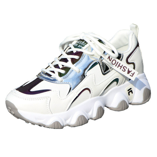 Casual αθλητικά παπούτσια με τραχιά σόλα και κορδόνια για γυναίκες