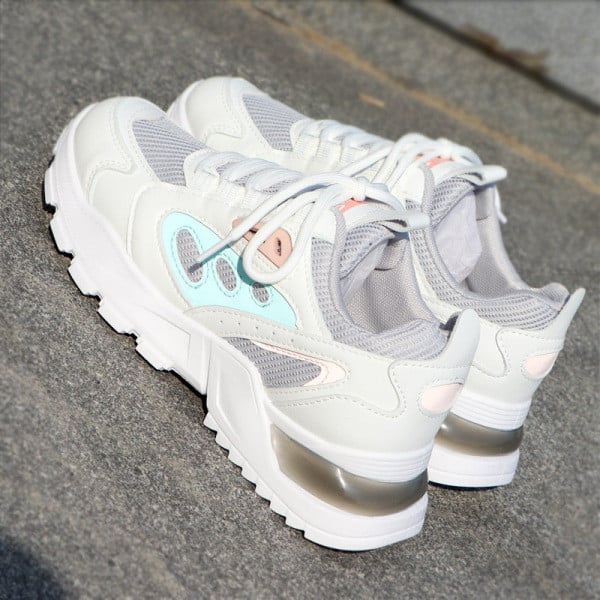 Σπορ και casual αθλητικά παπούτσια με παχιά σόλα - δύο χρώματα