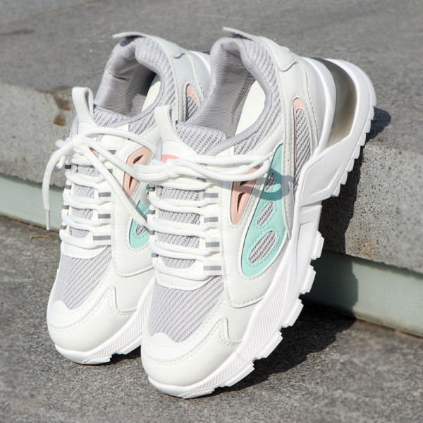 Σπορ και casual αθλητικά παπούτσια με παχιά σόλα - δύο χρώματα