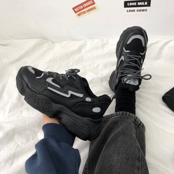 Γυναικεία αθλητικά παπούτσια άνοιξη-φθινοπωρινά  με τραχιά σόλα