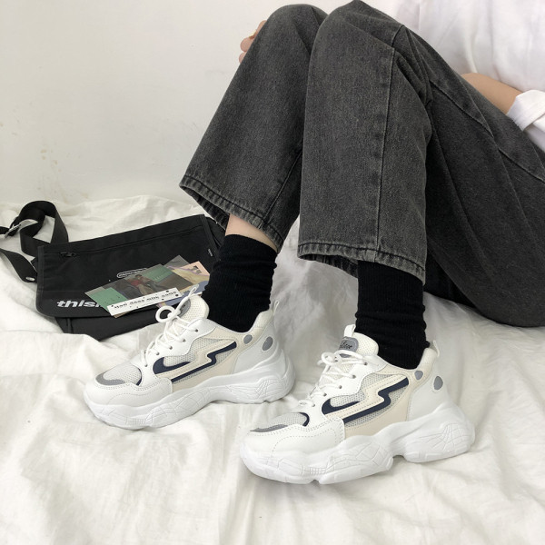 Γυναικεία αθλητικά παπούτσια άνοιξη-φθινοπωρινά  με τραχιά σόλα