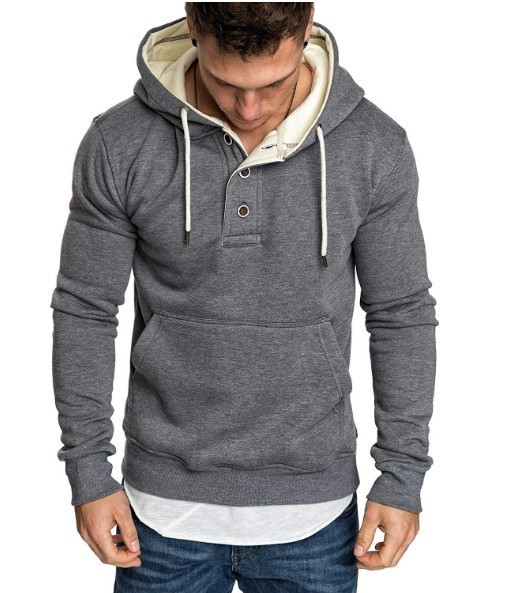 Ανδρική μπλούζα με κουμπιά και κορδόνια