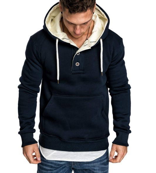 Ανδρική μπλούζα με κουμπιά και κορδόνια