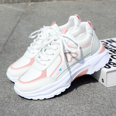 Νέο μοντέλο γυναικεία αθλητικά παπούτσια  από δέρμα faux - με κορδόνια