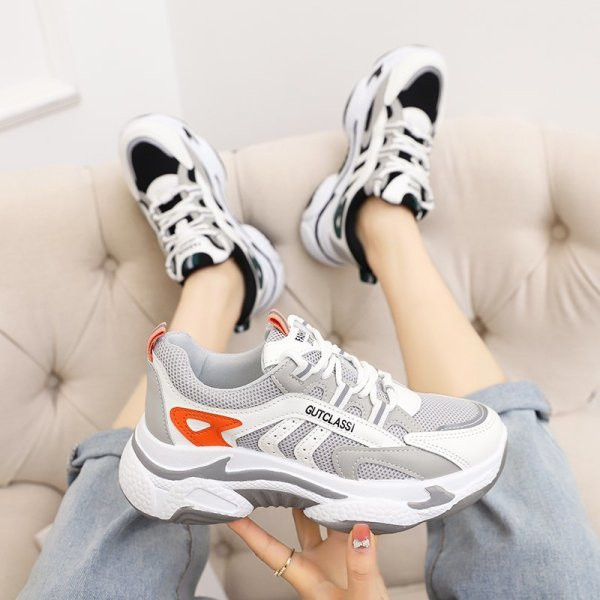 Γυναικεία casual αθλητικά παπούτσια με κορδόνια 