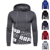 Ανδρικό φούτερ με μοντέλο με επιγραφές