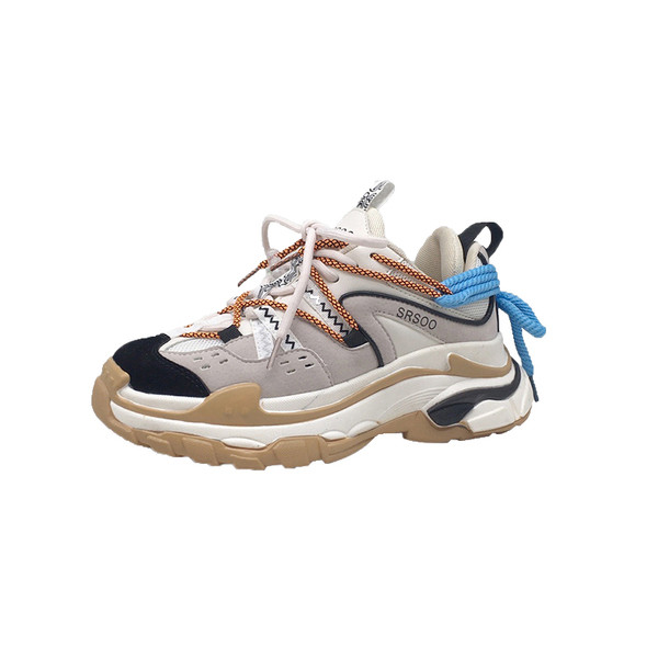 Σύγχρονα πάνινα παπούτσια φθινοπώρου-χειμερινά  με τραχιά σόλα