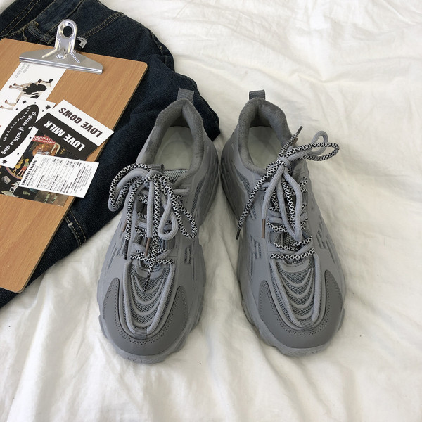 Πάνινα παπούτσια φθινοπώρου-χειμερινά  με τραχιά σόλα και  κορδόνια