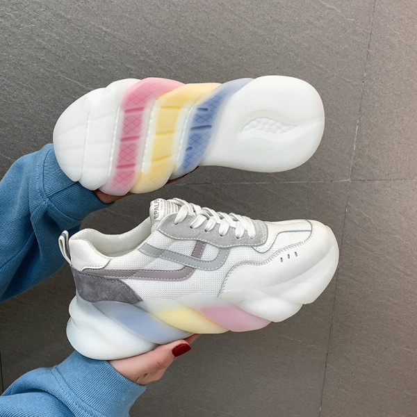 Kahes värvitoonis värvilise tallaga naiste vabaaja tossud