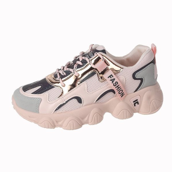 Naiste vabaaja tossud paelte ja krobelise tallaga - valge, must ja roosa