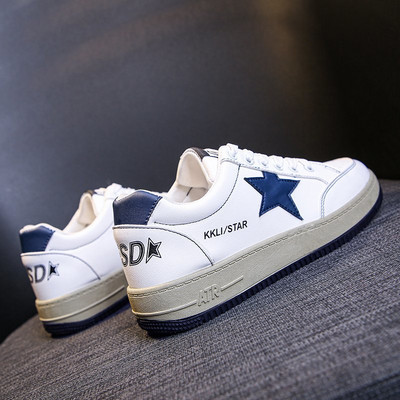 Tenisi casual dama cu talpa plata - imitatie de piele