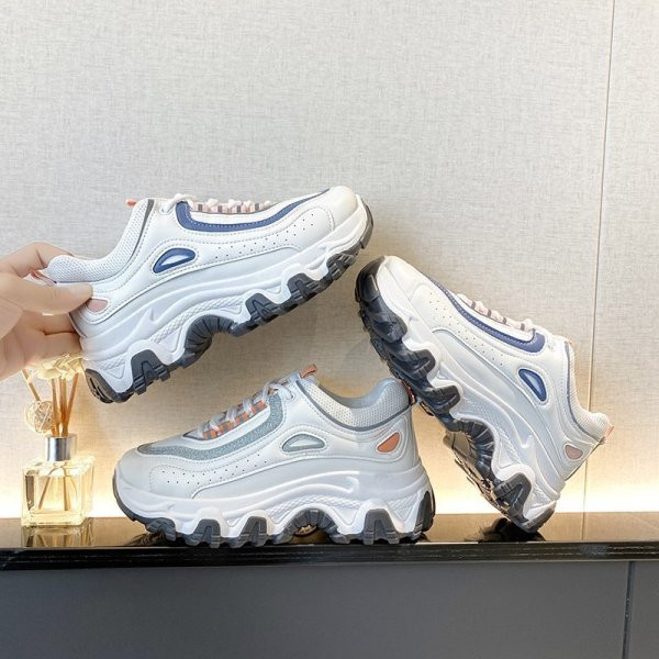 Casual γυναικεία αθλητικά παπούτσια με τραχιά σόλα - faux δέρμα