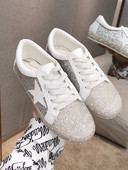 Γυναικεία casual αθλητικά παπούτσια με πέτρες και κορδόνια σε τρία χρώματα