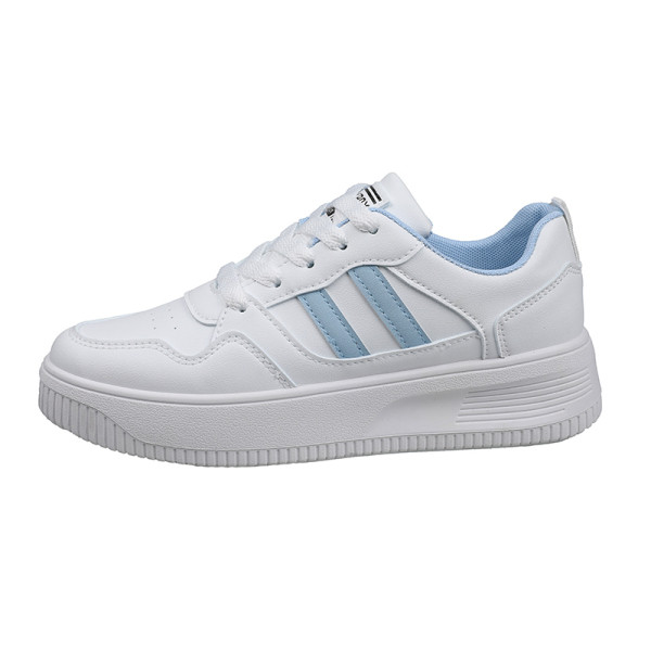 Γυναικεία έκο δερμάτινα αθλητικά παπούτσια με έμβλημα