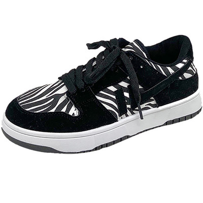 Casual αθλητικά παπούτσια με οικολογικό σουέτ και άνιμαλ πριντ