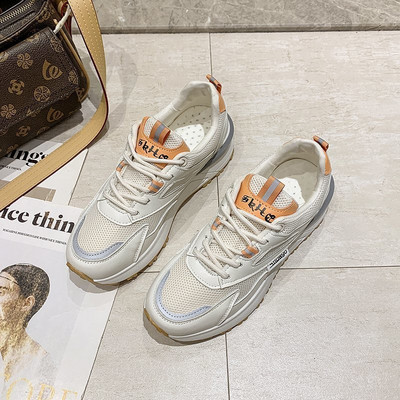 Casual γυναικεία αθλητικά παπούτσια με πλέγμα και επίπεδη σόλα