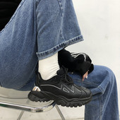 Αθλητικά παπούτσια φθινοπώρου-χειμερινά σε δύο χρώματα με τραχιά σόλα