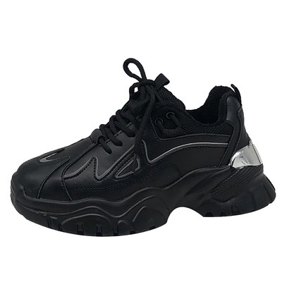 Αθλητικά παπούτσια φθινοπώρου-χειμερινά σε δύο χρώματα με τραχιά σόλα