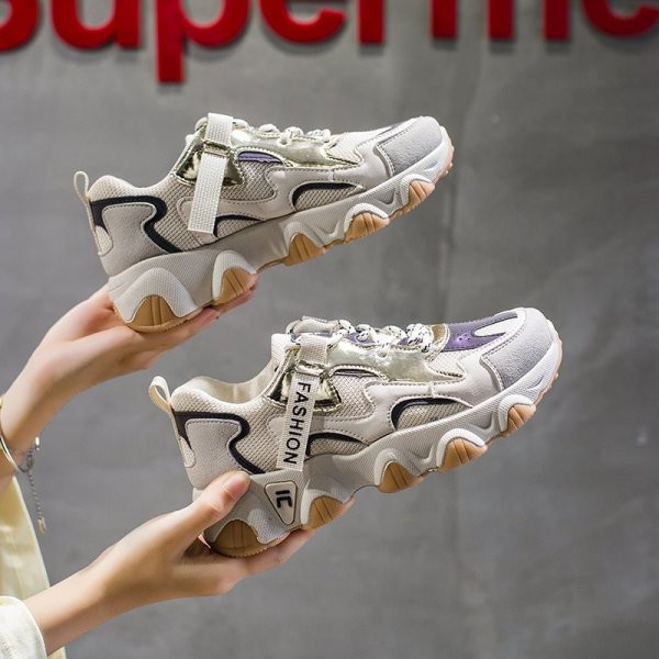 Casual γυναικεία αθλητικά παπούτσια με τραχιά σόλα - πολλά χρώματα