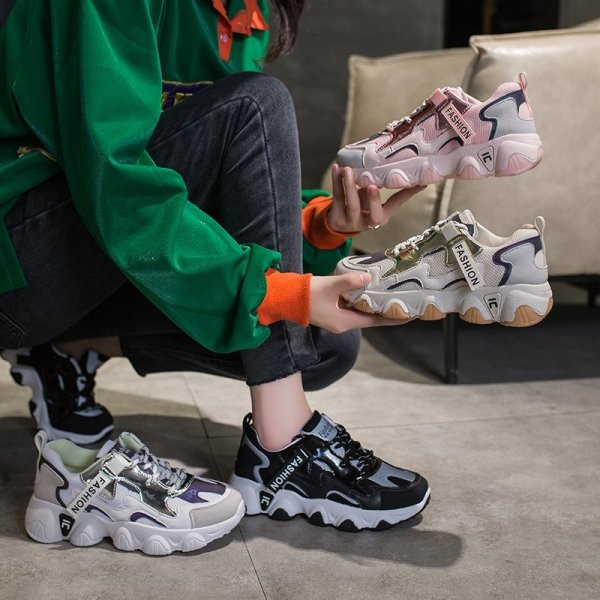 Casual γυναικεία αθλητικά παπούτσια με τραχιά σόλα - πολλά χρώματα