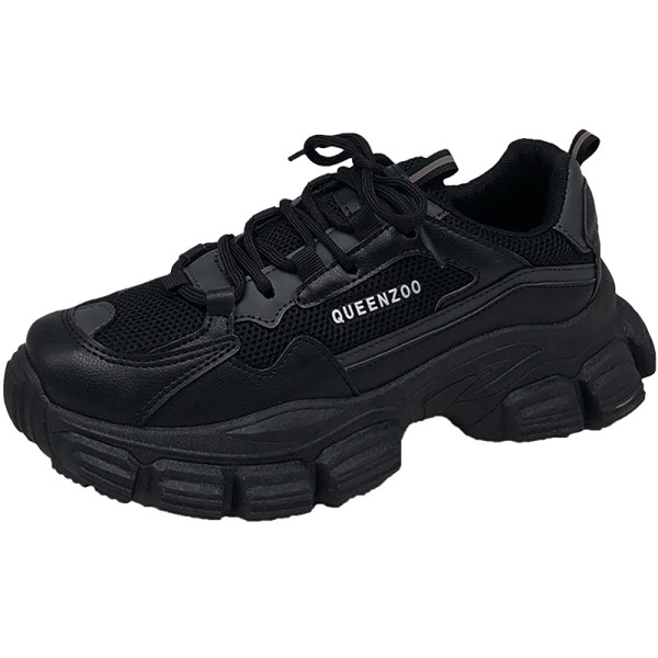 Φθινοπωρινά έκο δερμάτινα αθλητικά παπούτσια με τραχιά σόλα