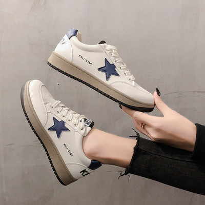 Γυναικεία casual αθλητικά παπούτσια με κορδόνια και επίπεδη σόλα