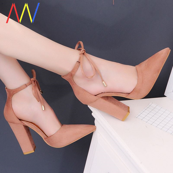 Σανδάλια με μυτερά μοντέλα από οικολογικό σουέτ - μεγάλα νούμερα