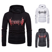 Ανδρικό καθημερινό φούτερ χωρίς στερέωση με απλικέ