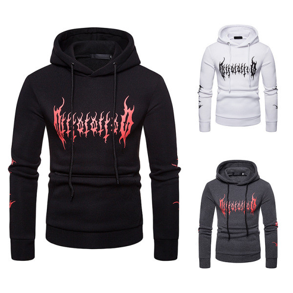 Ανδρικό καθημερινό φούτερ χωρίς στερέωση με απλικέ