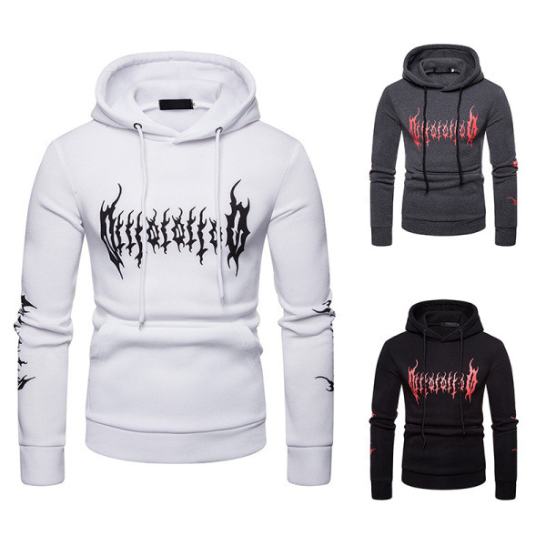 Ανδρικό καθημερινό φούτερ χωρίς στερέωση με απλικέ