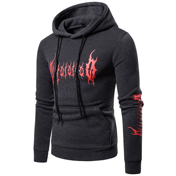 Ανδρικό καθημερινό φούτερ χωρίς στερέωση με απλικέ