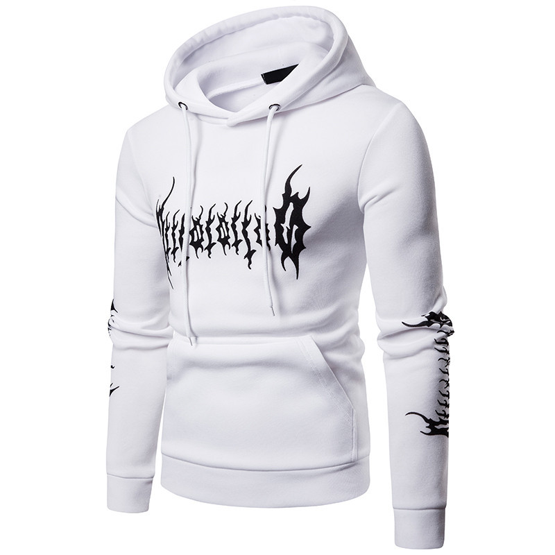 Ανδρικό καθημερινό φούτερ χωρίς στερέωση με απλικέ