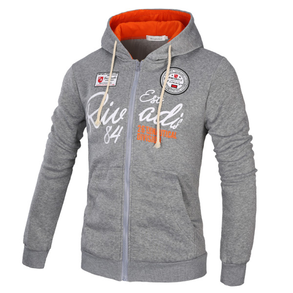 Ανδρικό φούτερ με κορδόνια και απλικέ