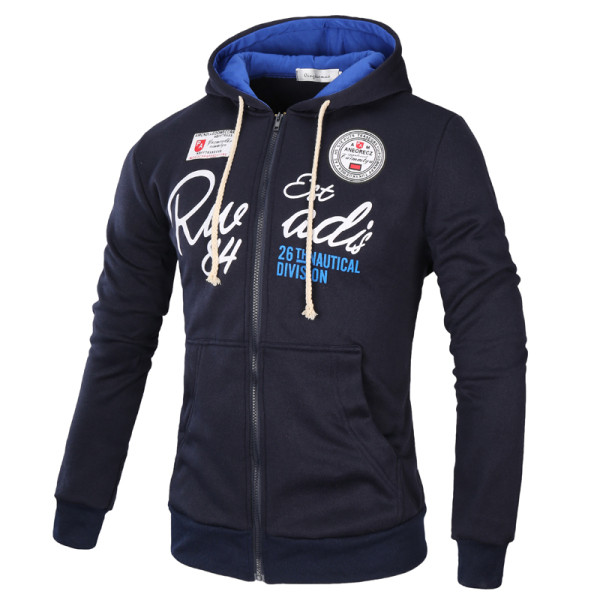 Ανδρικό φούτερ με κορδόνια και απλικέ