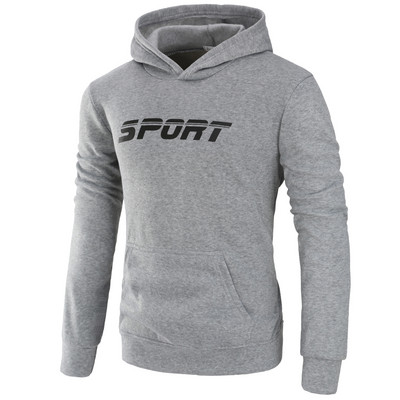 Ανδρικό φούτερ κλασικό μοντέλο χωρίς στερέωση