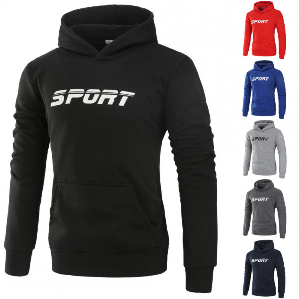 Ανδρικό φούτερ κλασικό μοντέλο χωρίς στερέωση