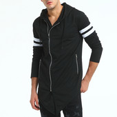 Μοντέρνο  ανδρικό φούτερ μακρύ μοντέλο