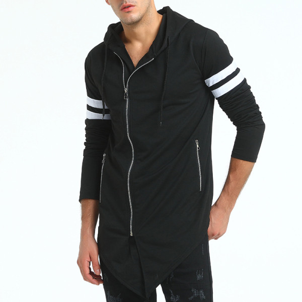 Μοντέρνο  ανδρικό φούτερ μακρύ μοντέλο