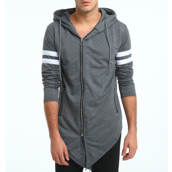 Μοντέρνο  ανδρικό φούτερ μακρύ μοντέλο