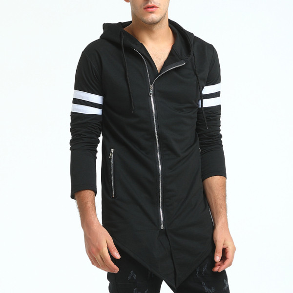 Μοντέρνο  ανδρικό φούτερ μακρύ μοντέλο