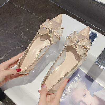 Moodsad naiste võrkkingad paela ja 9 cm kontsaga