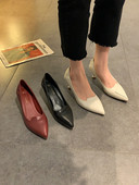 6 cm kontsaga naiste nahast kingade teritatud mudel