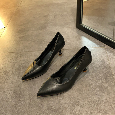 6 cm kontsaga naiste nahast kingade teritatud mudel