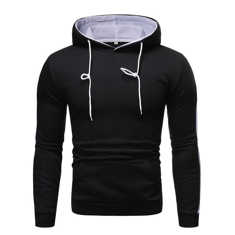 Dnevni sweatshirt jednobojni model s kapuljačom