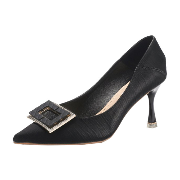 Μοντέρνα γυναικεία μυτερά παπούτσια με ψηλό τακούνι 7,5 cm