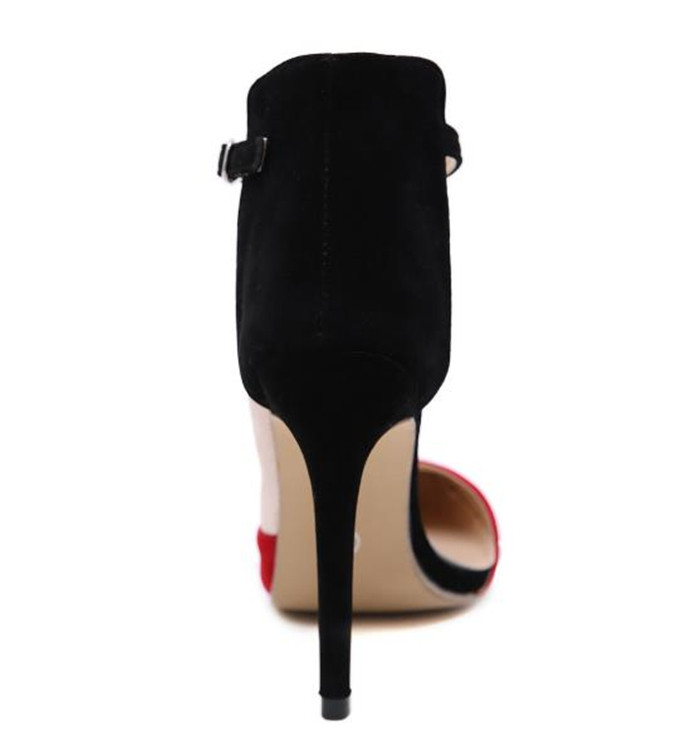 Νέο μοντέλο γυναικεία σανδάλια από οικολογικό σουέτ με ψηλά τακούνια