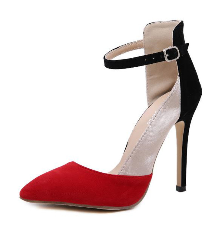 Νέο μοντέλο γυναικεία σανδάλια από οικολογικό σουέτ με ψηλά τακούνια